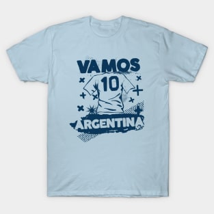 Vintage Argentinian Football // Retro Grunge Argentina Soccer T-Shirt